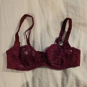 Aubade Lace Underwire Bra - Wine